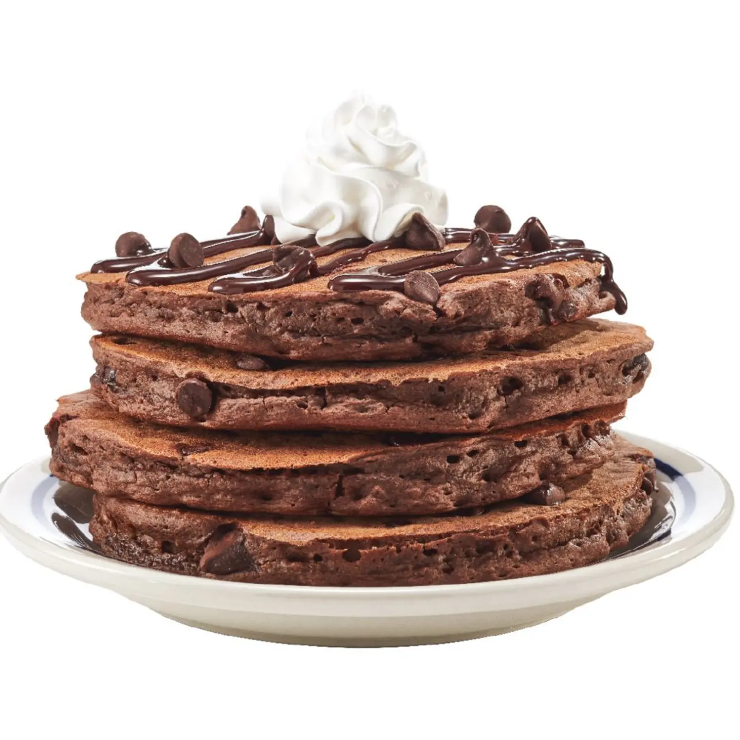 Chocolate Chocolate Chip Pancakes Full Stack