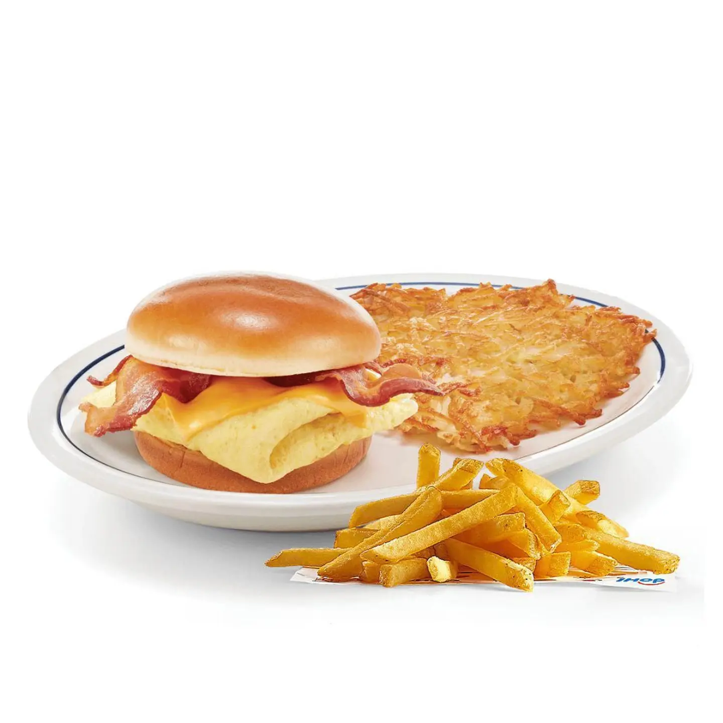 Classic Breakfast Sandwich With Fries