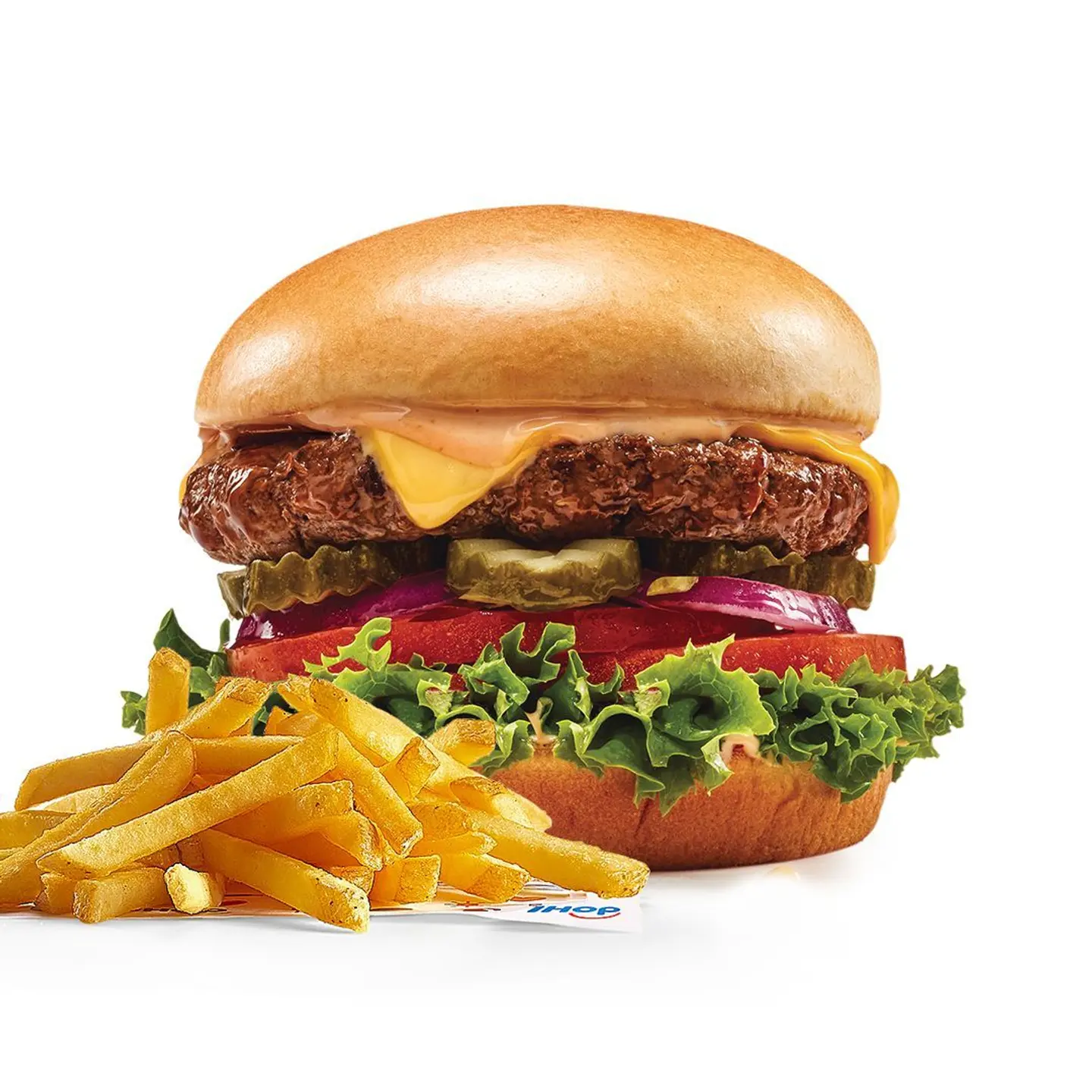 The Classic Beef Burger With Fries