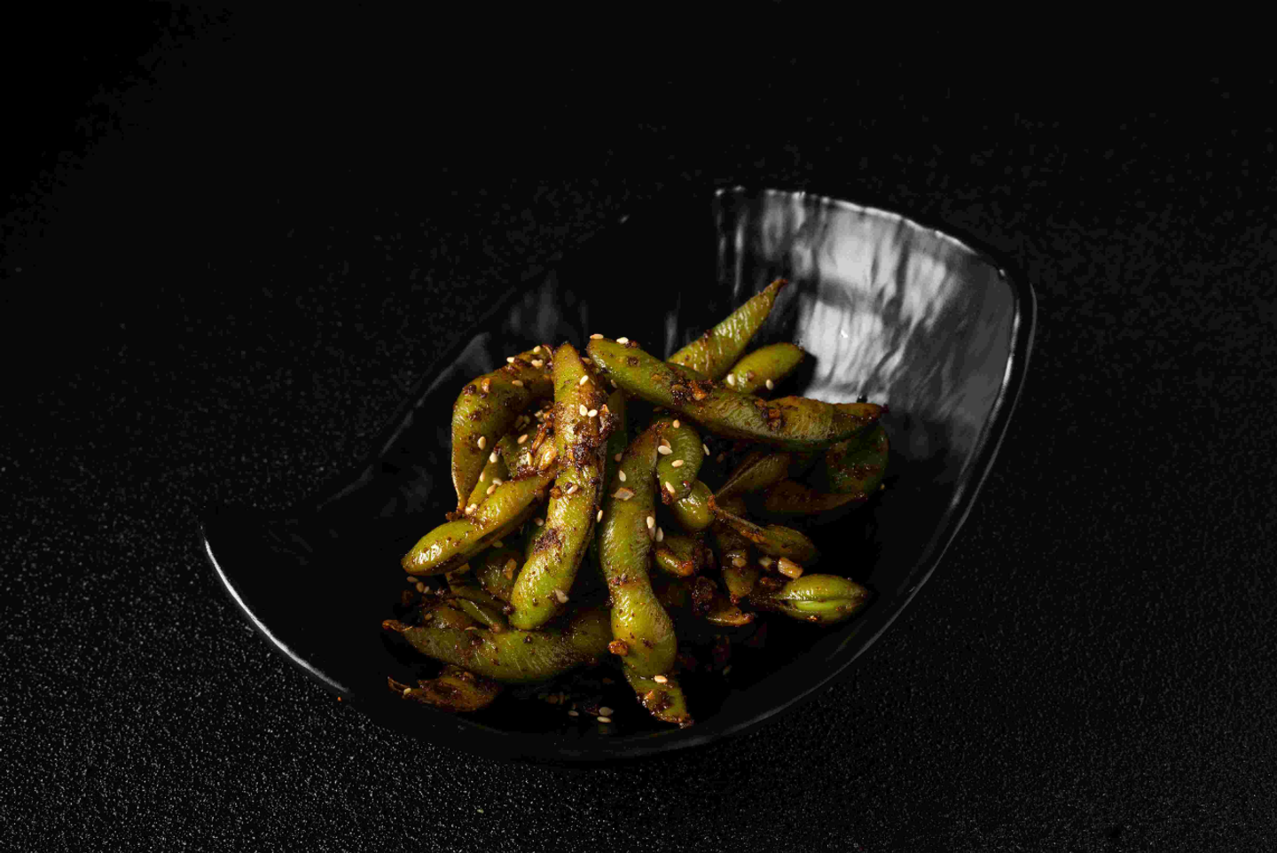 Spicy Garlic Edamame