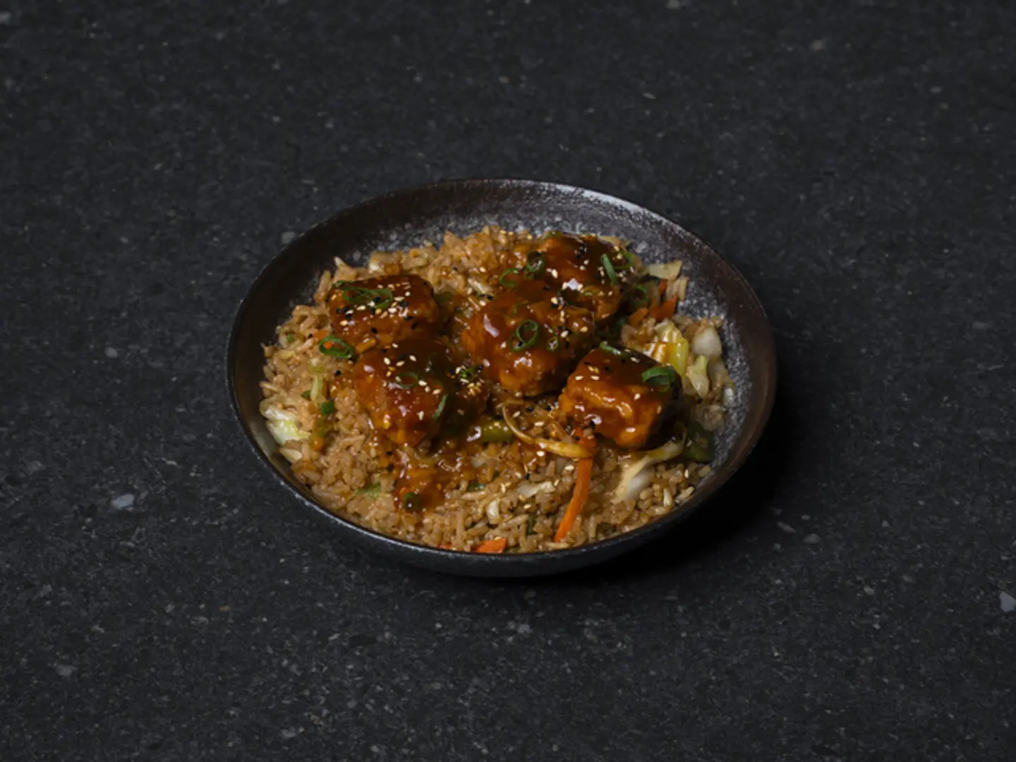 Rice Volcano Chicken Buffalo