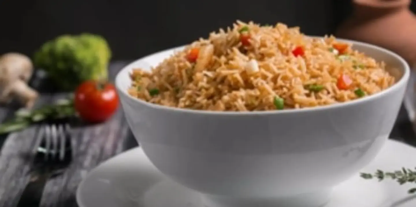 أرز مقلي مشكل