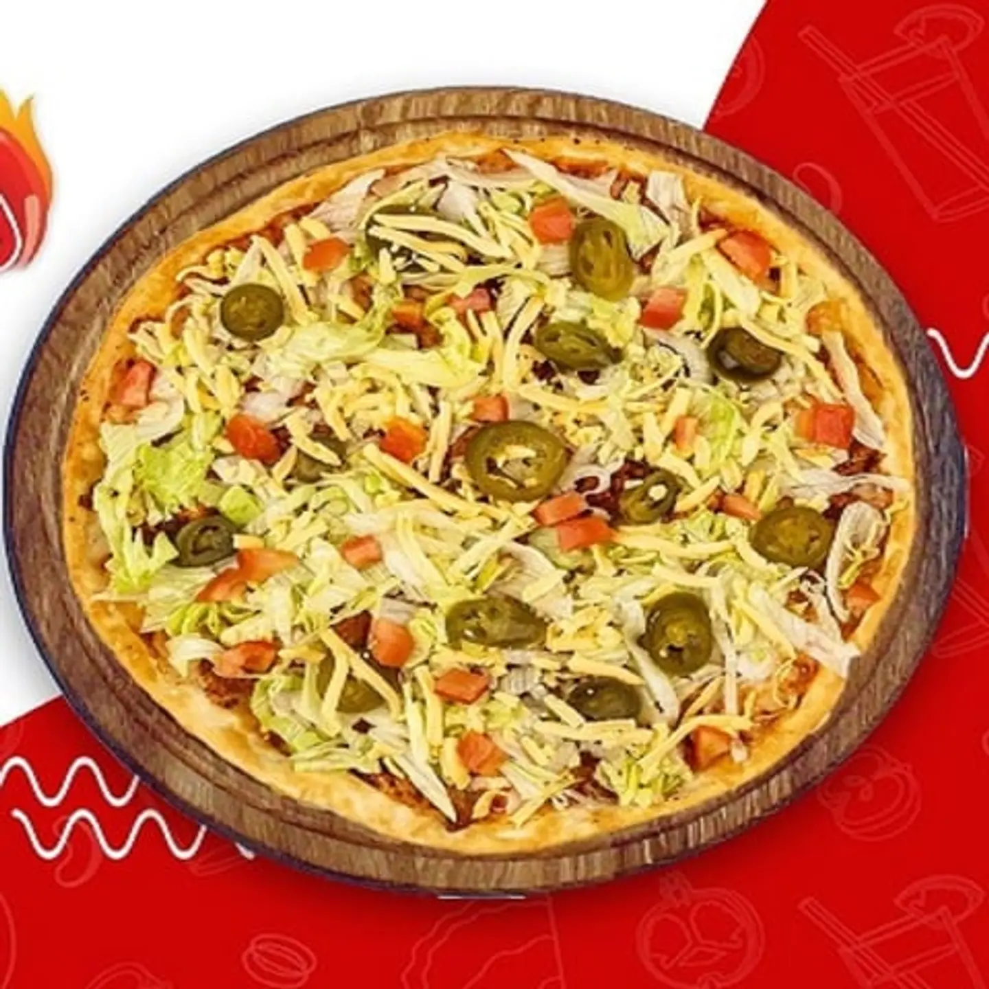 Taco Beef Pizza Medium