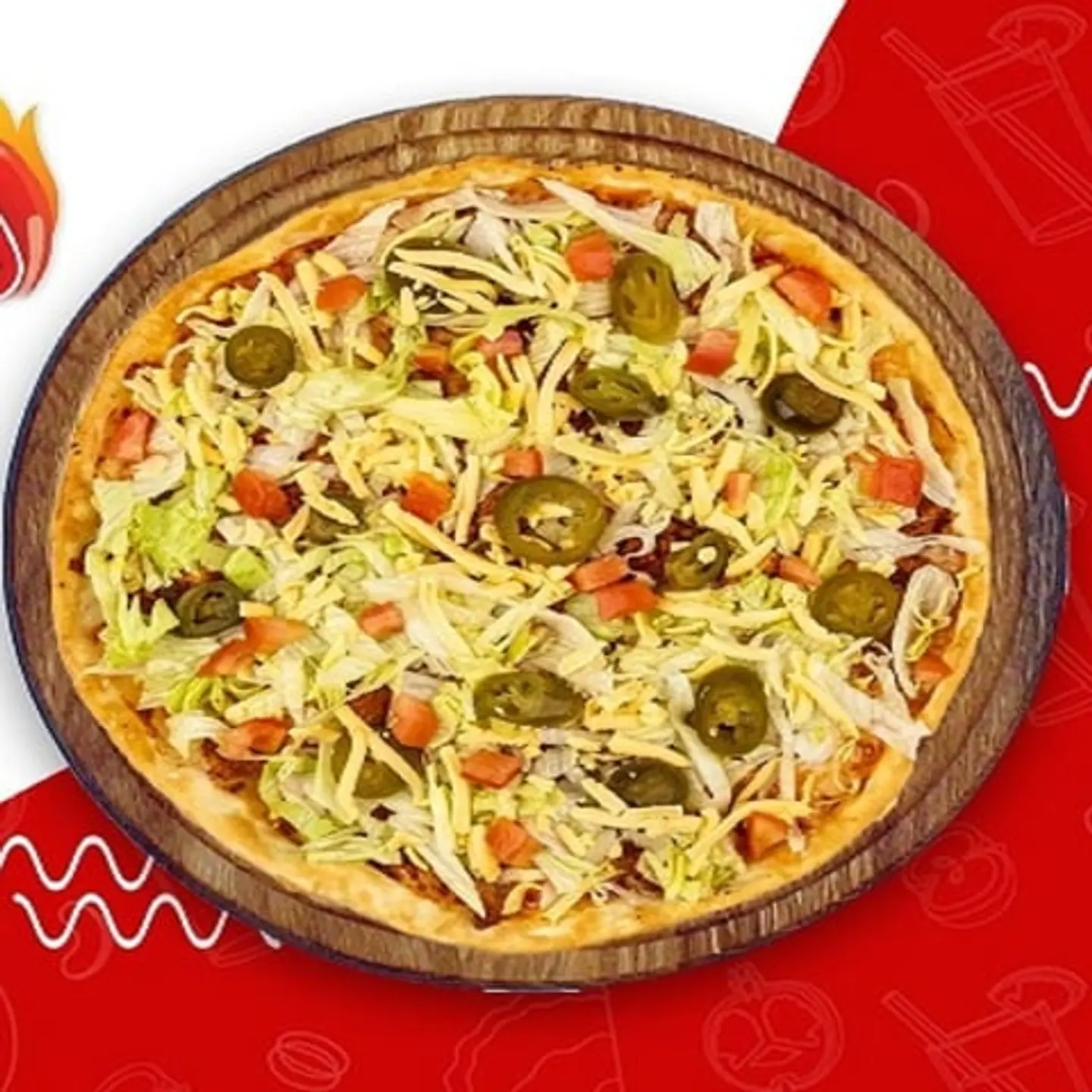 Taco Chicken Pizza Large