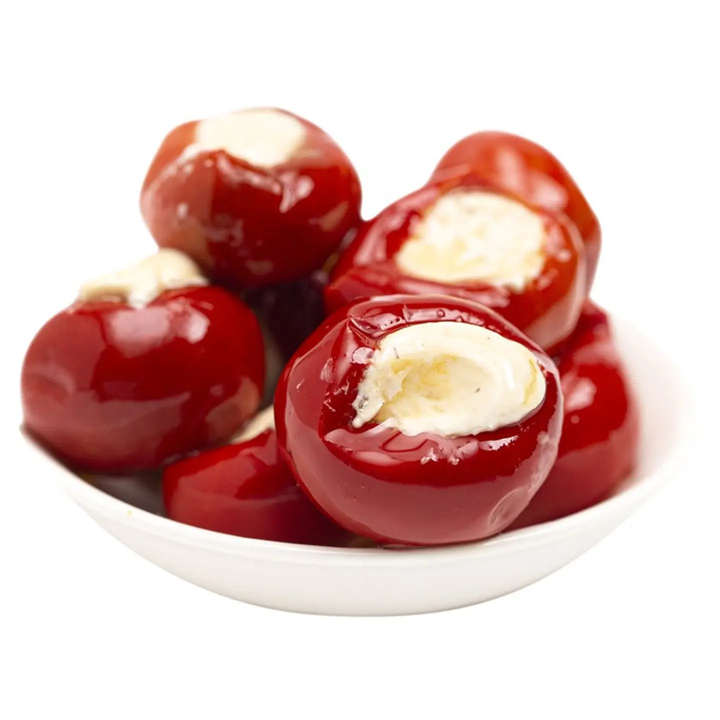 Cherry Peppers Stuffed With Labneh