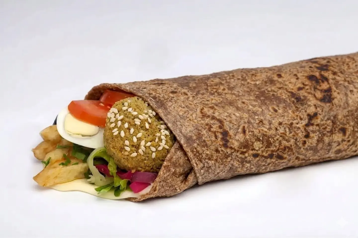 Falafel Sandwich Large Saj Bread