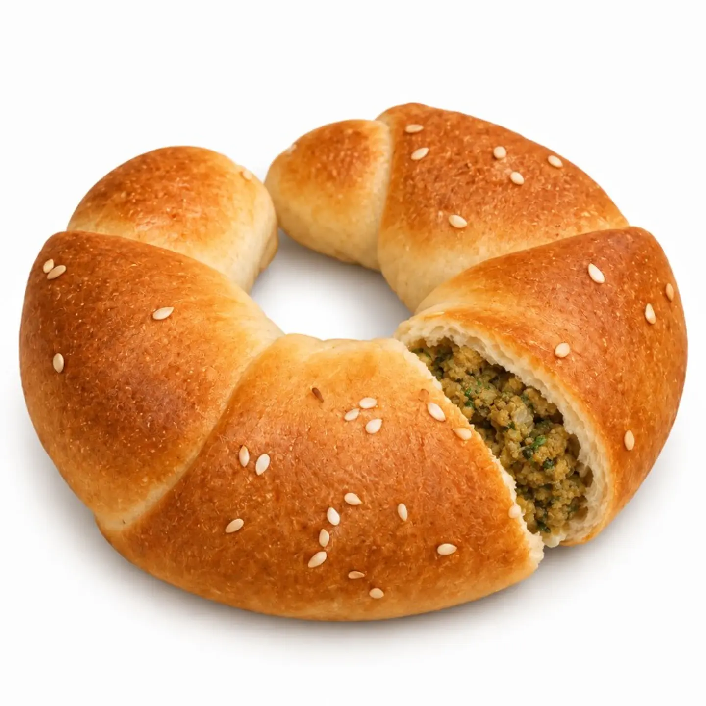 فطيرة فلافل سادة