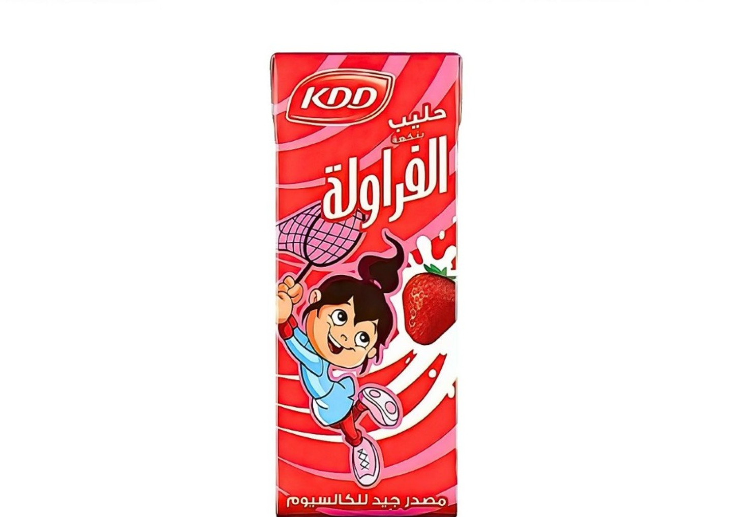 حليب فراولة كي دي دي