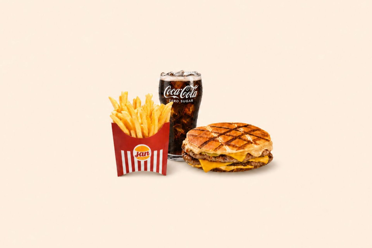 Flat Burger Beef Meal