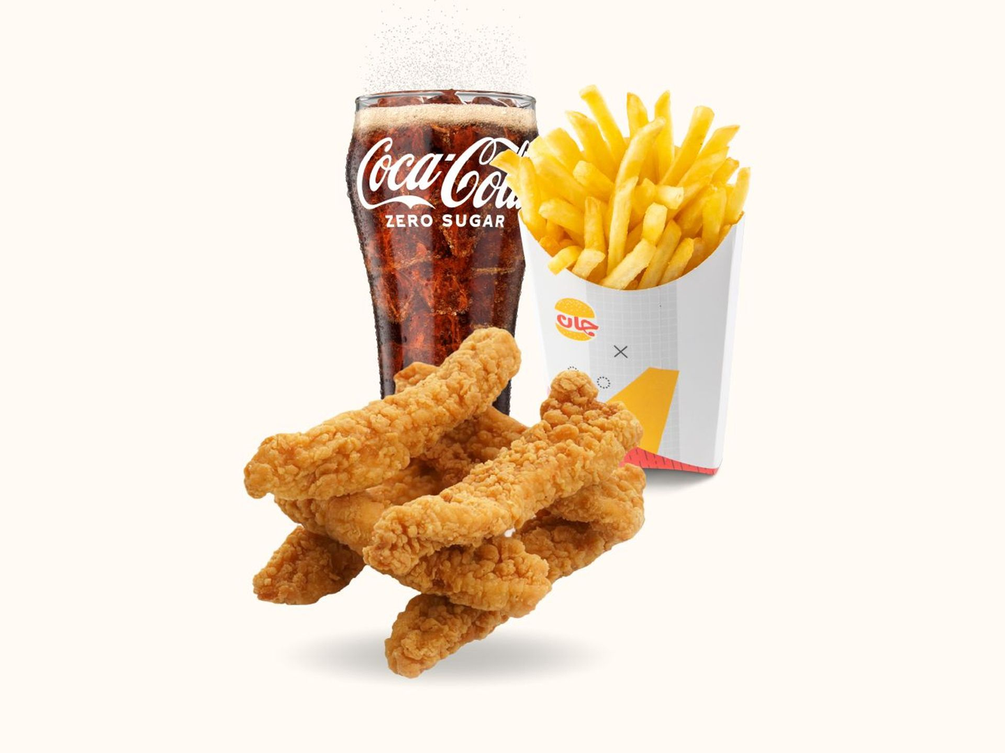 وجبة جان تشيكن ستربس 6 قطع