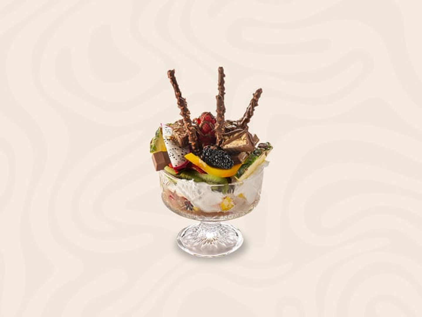 سلطة فواكة نوتيلا