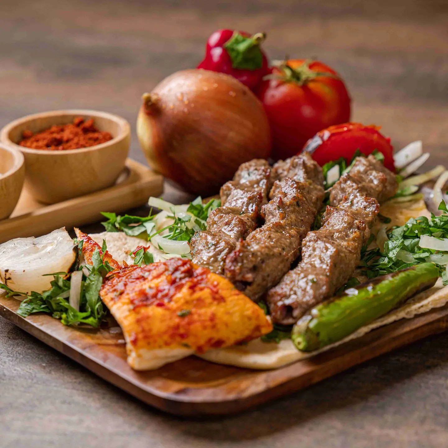 نص كيلو كبة على السيخ