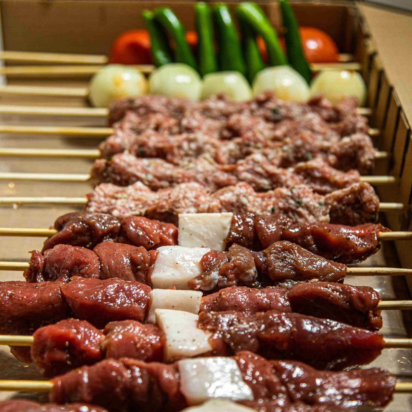 Mixed Raw Meat Box Ready To Grill