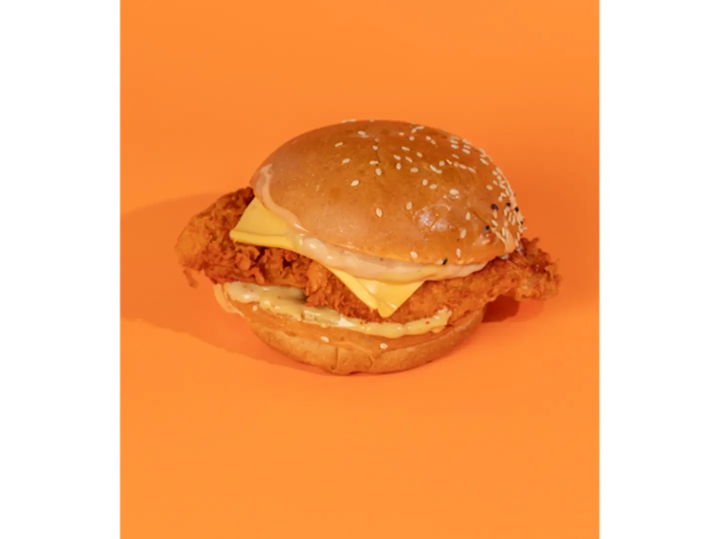 برجر الدجاج المقلي ناشفل