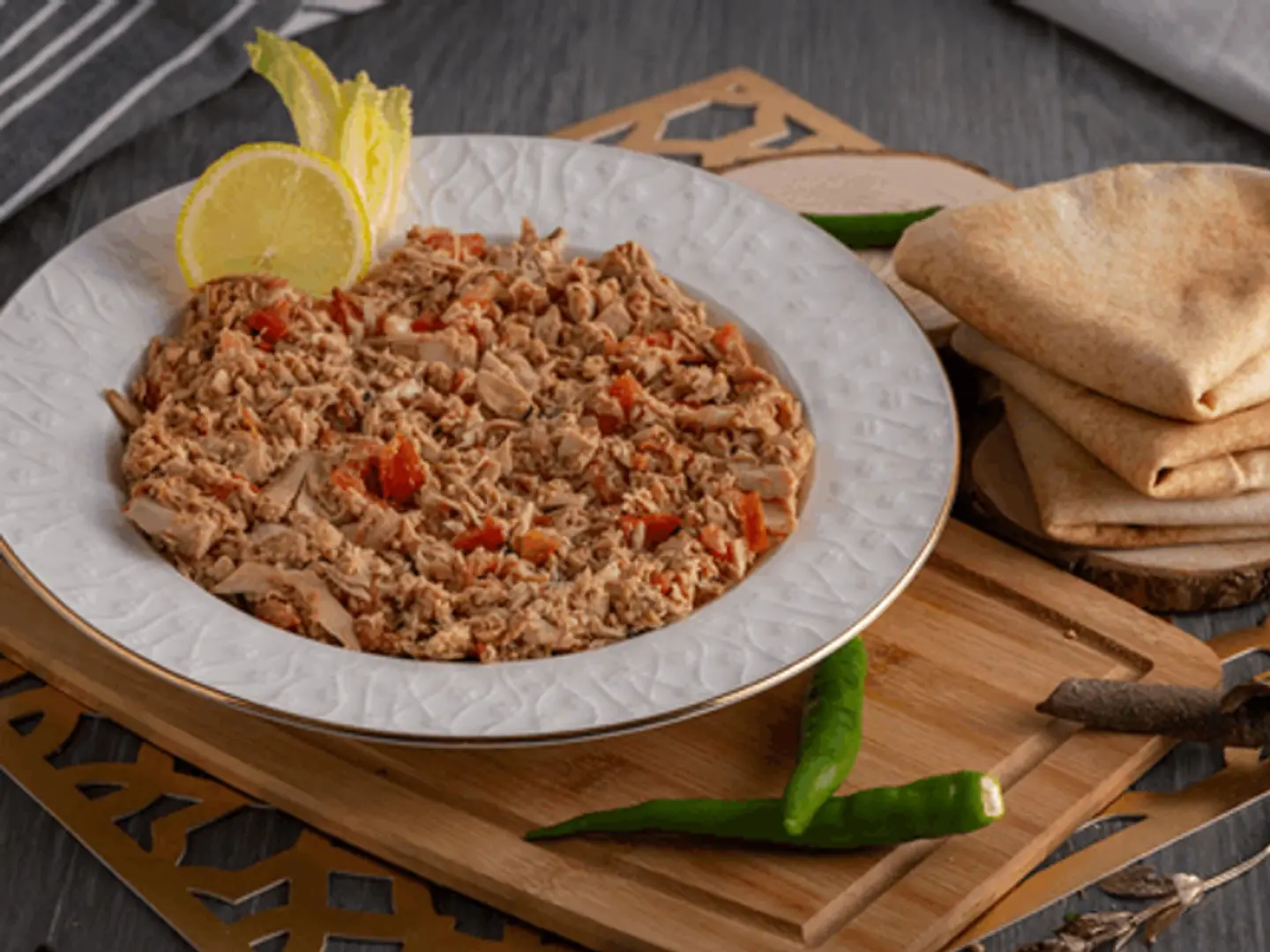صحن تونة مطبوخ