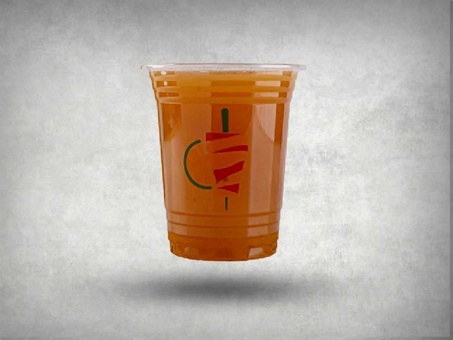 عصير تفاح احمر وسط