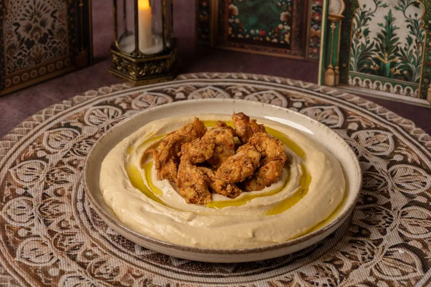 حمص بشاورما الدجاج