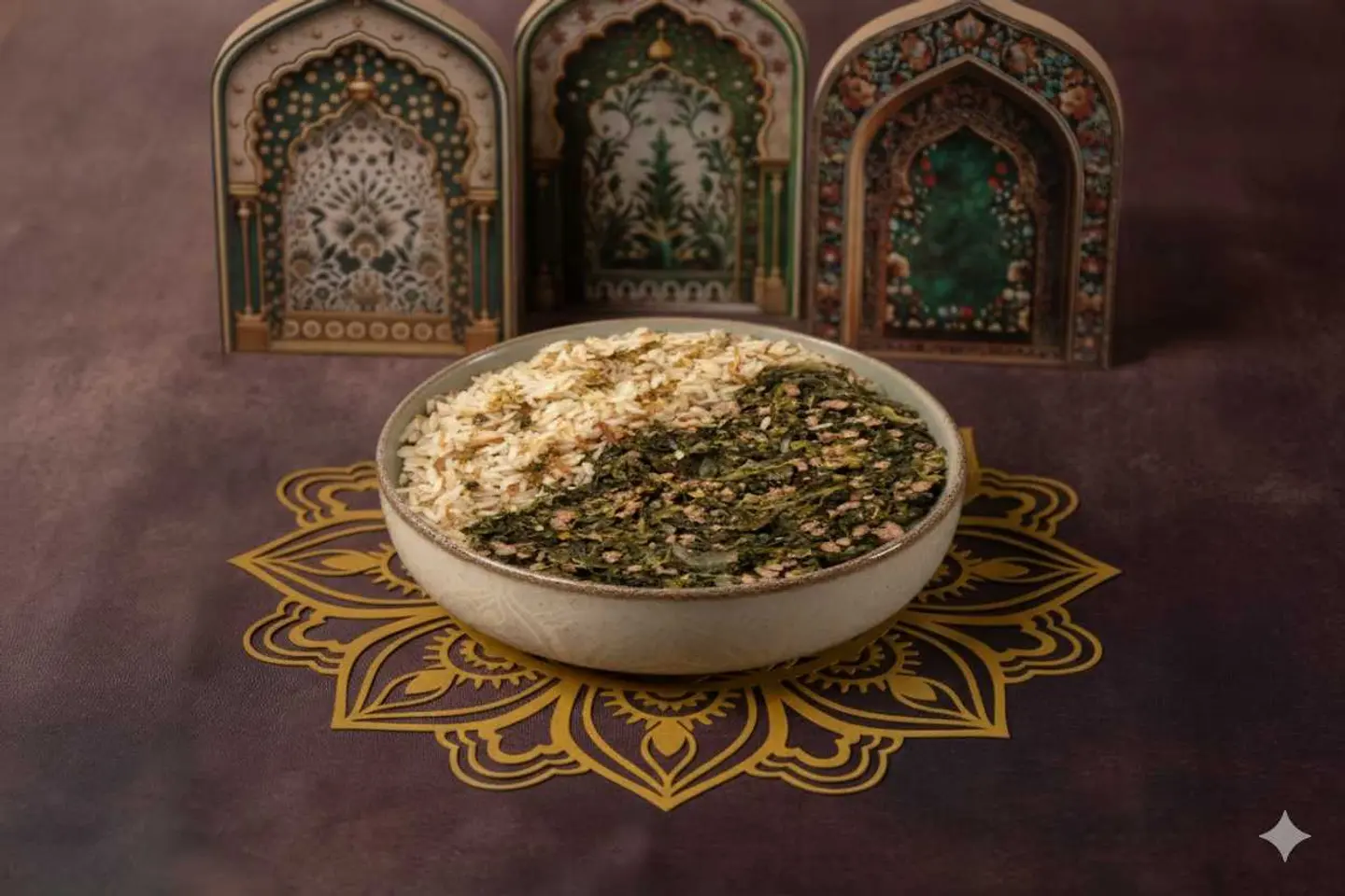 سبانخ ولحمه