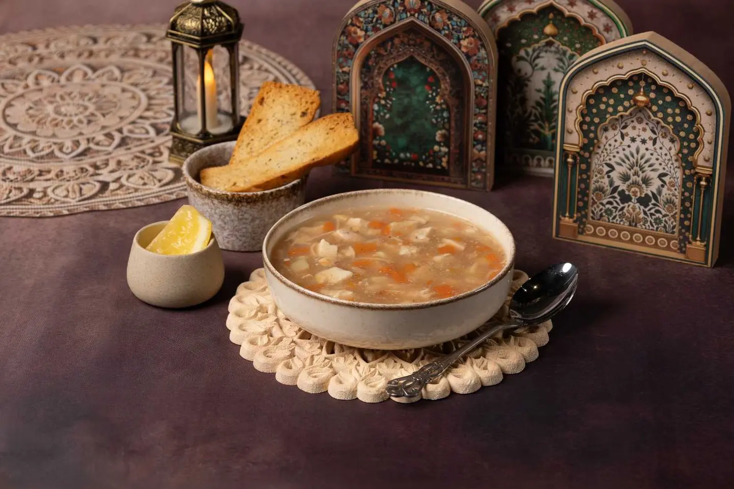 شوربة الشعيرية بالدجاج والخضار