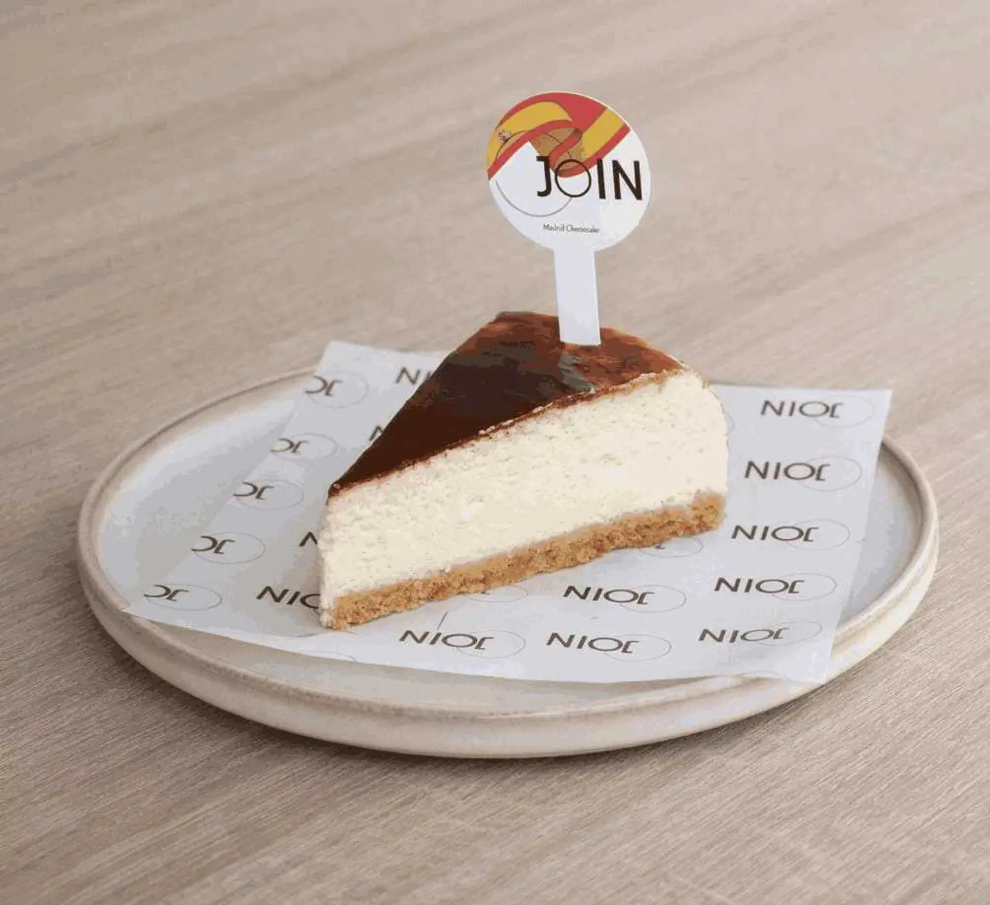 Slice Madrid Cheesecake