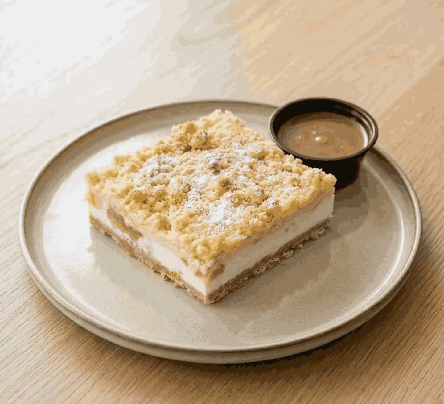 Sliced Apple Cheesecake