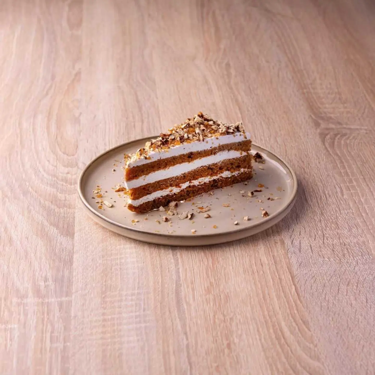 Slice Pecan Carrot Cake