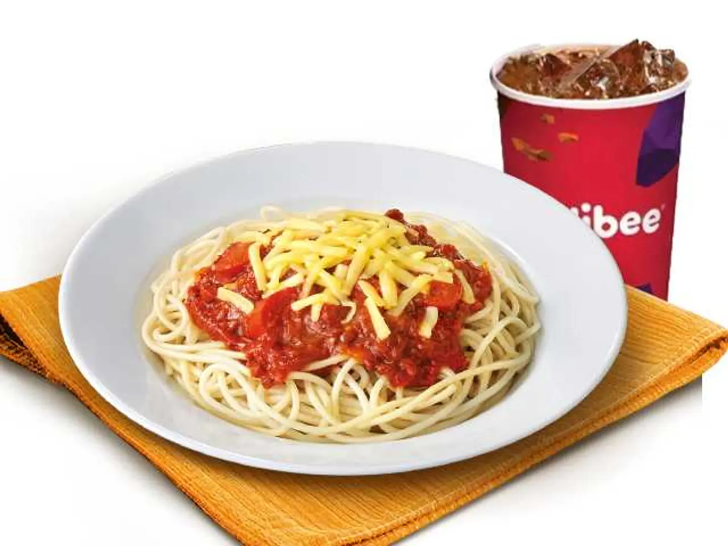 جولي سباغيتي مع مشروب