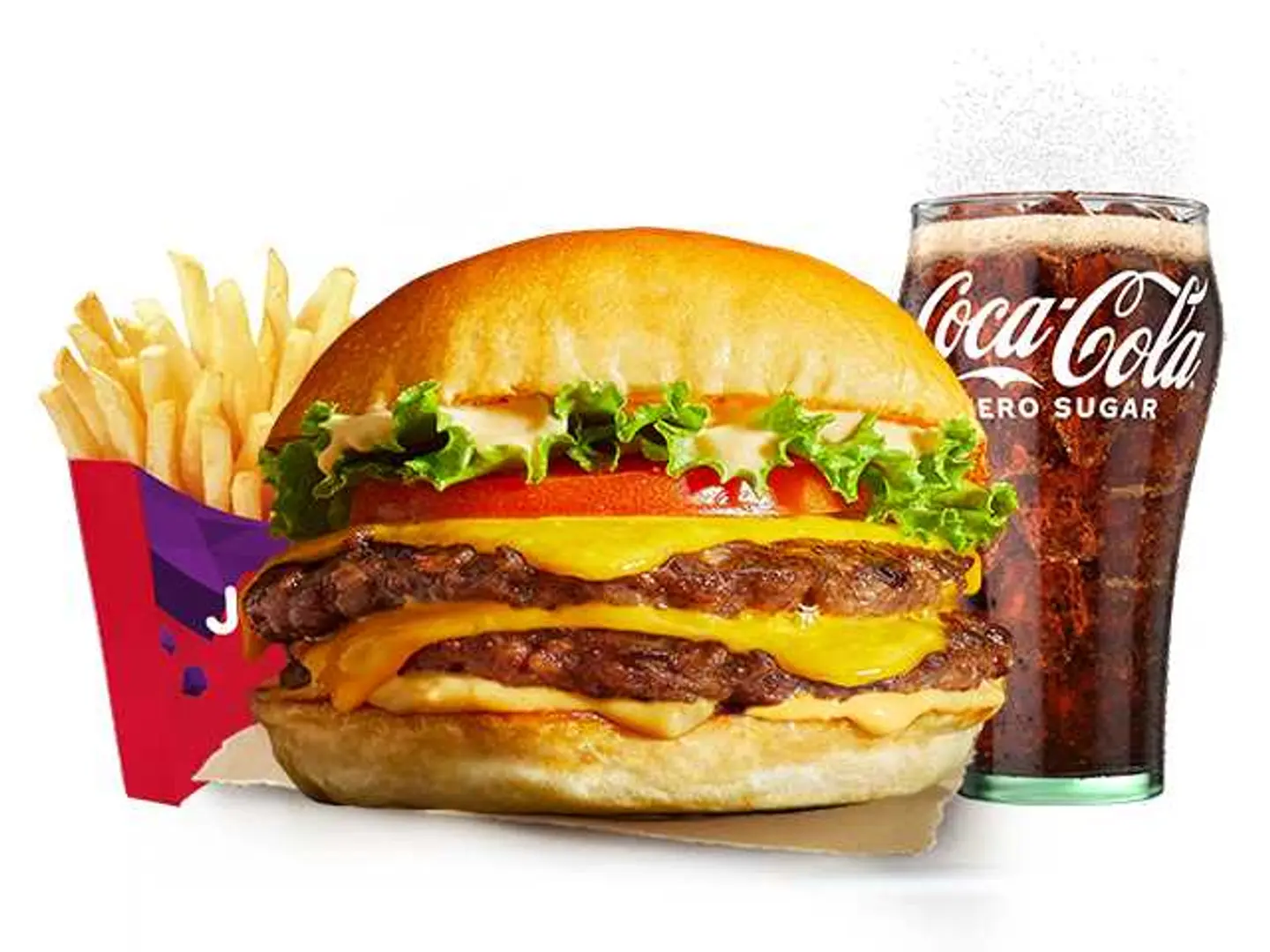 Jolliburger Deluxe Double Patty Meal