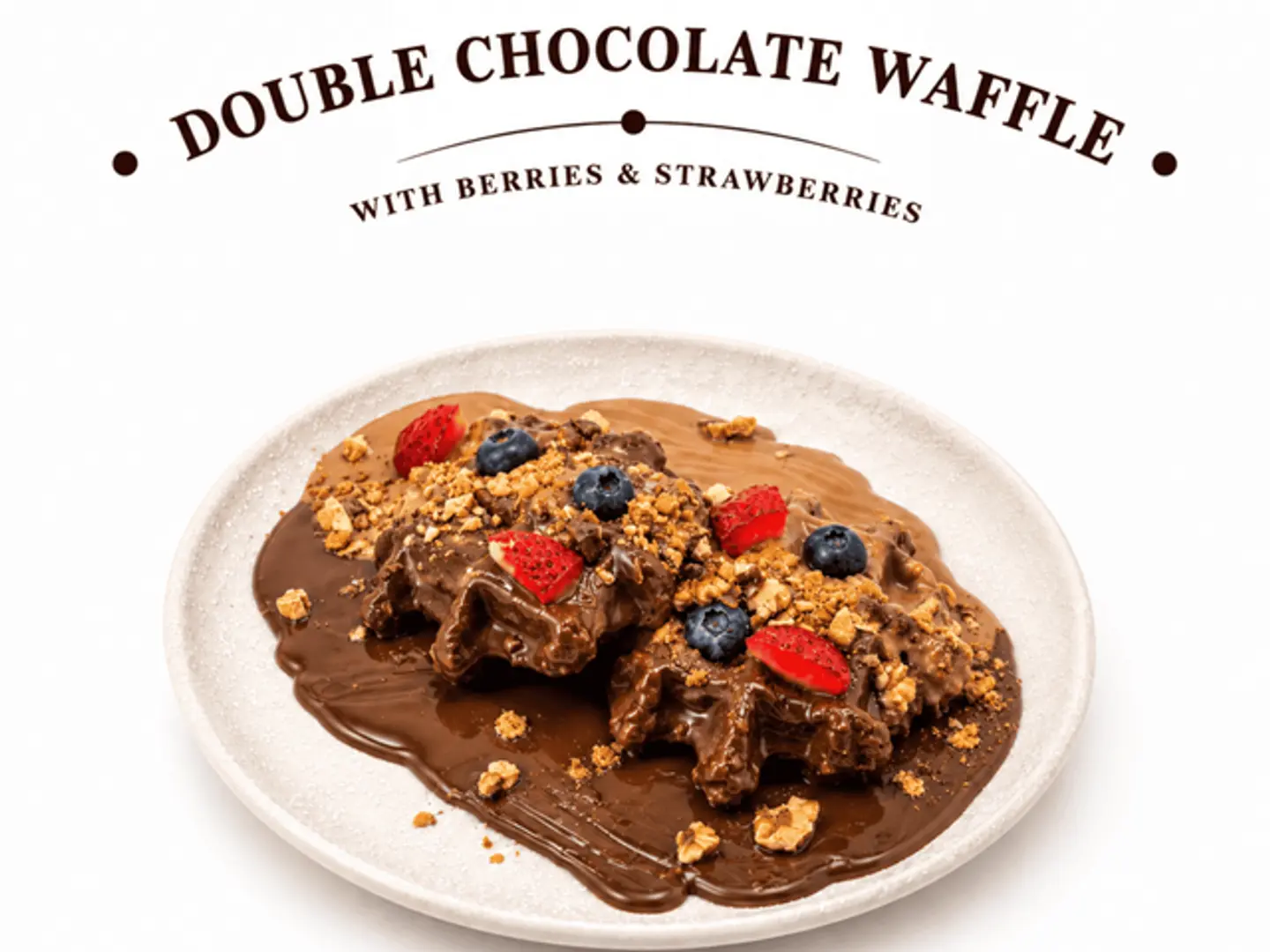 Double Chocolate Berry Waffle