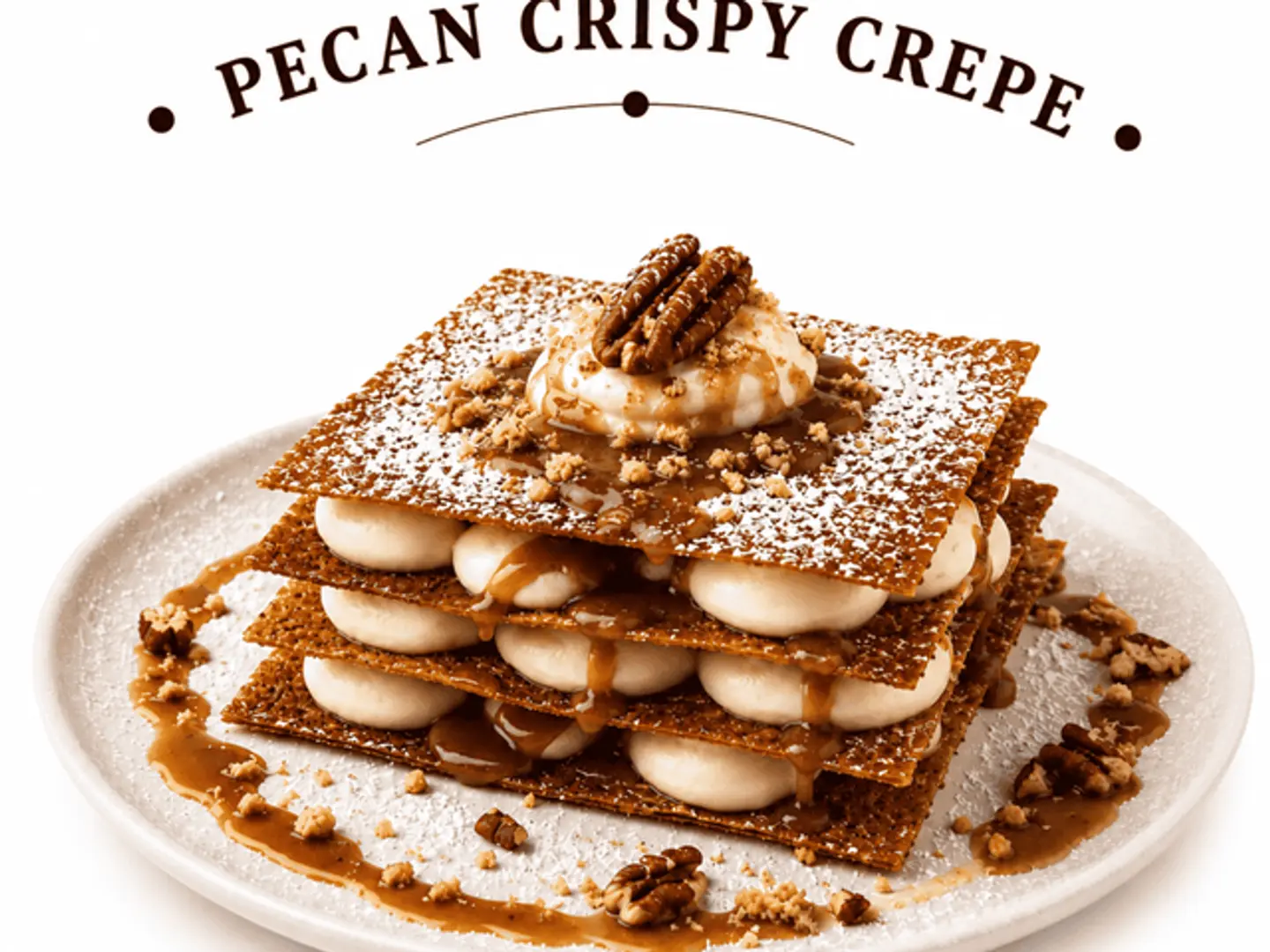 Crispy Pecan Crepe