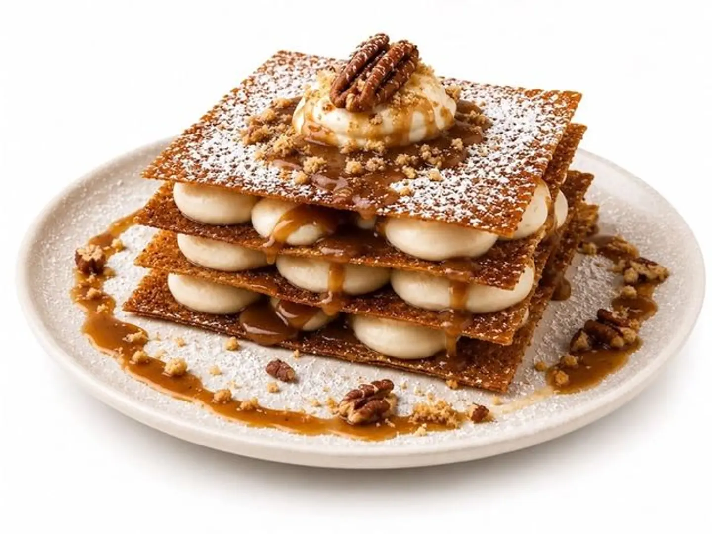 Crispy Pecan Crepe