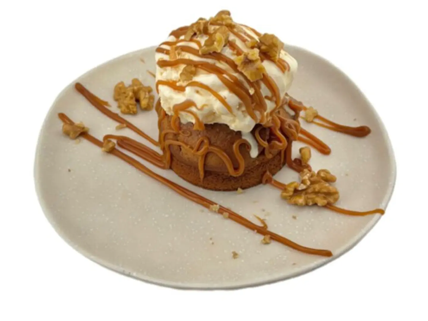 Date Cake With Ice Cream & Caramel