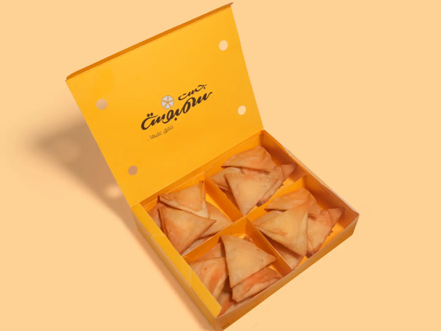 Samosa With Yellow Cheese Filling