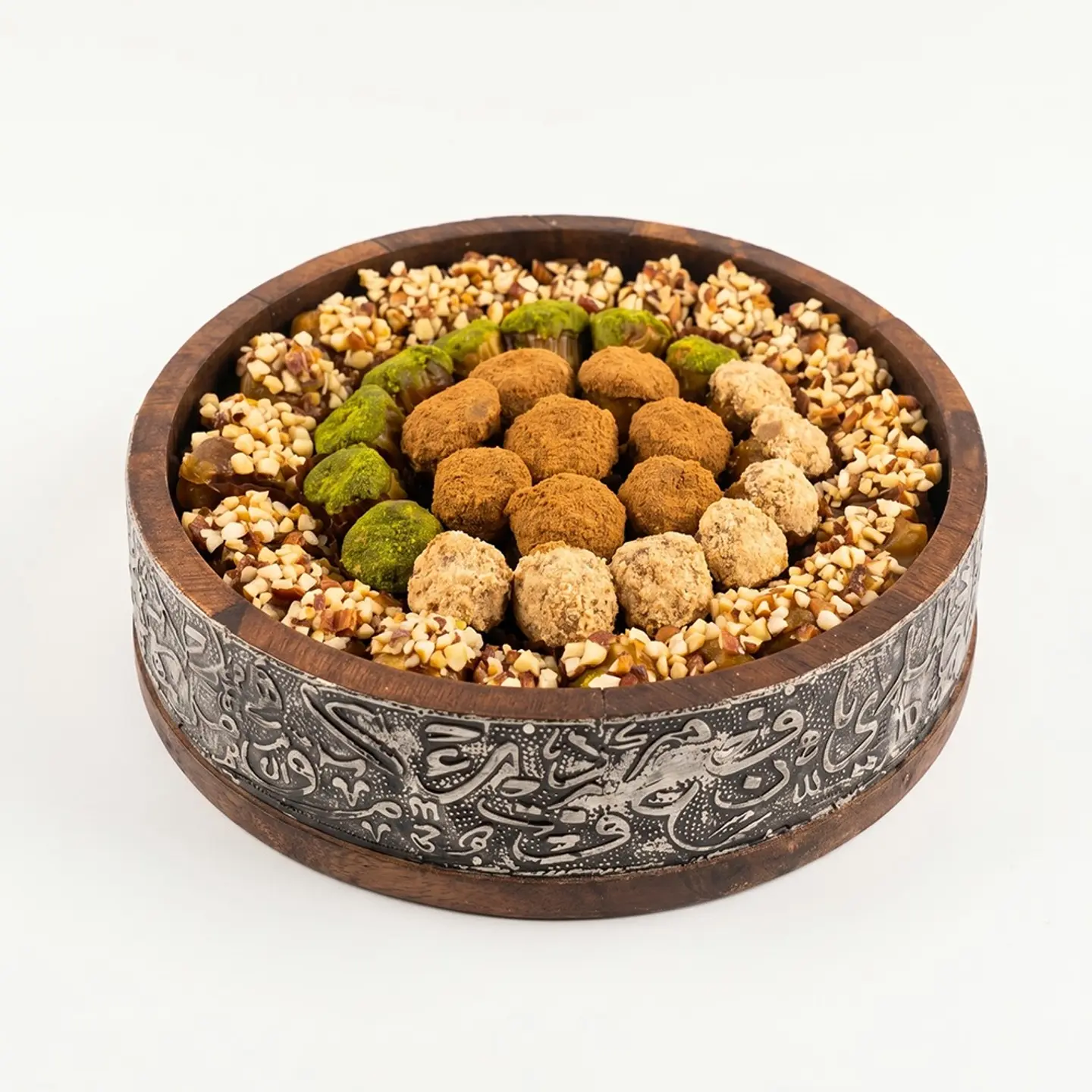 Medium Round Wooden Dates Box
