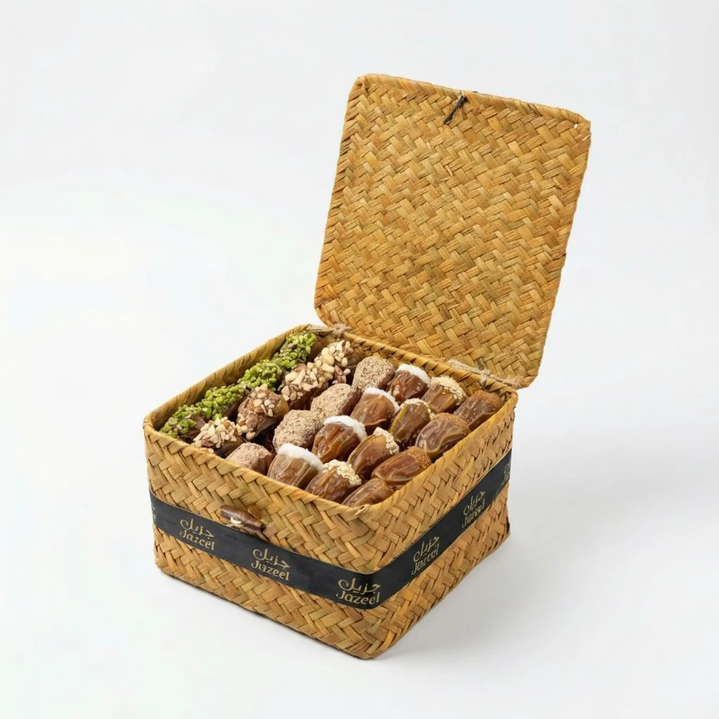 Wicker Basket Of Stuffed Dates 360g
