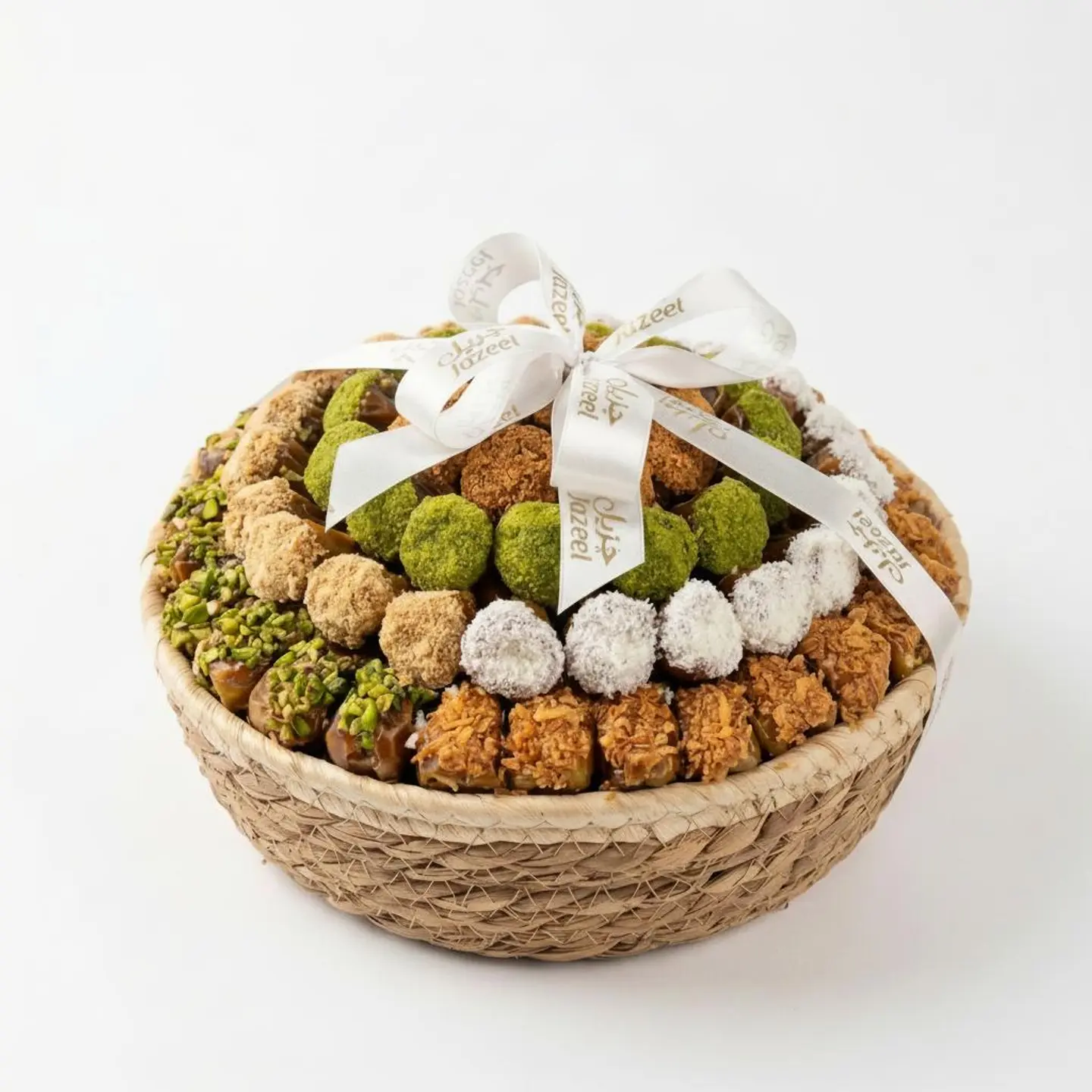 Wicker Basket Of Stuffed Dates 1150g