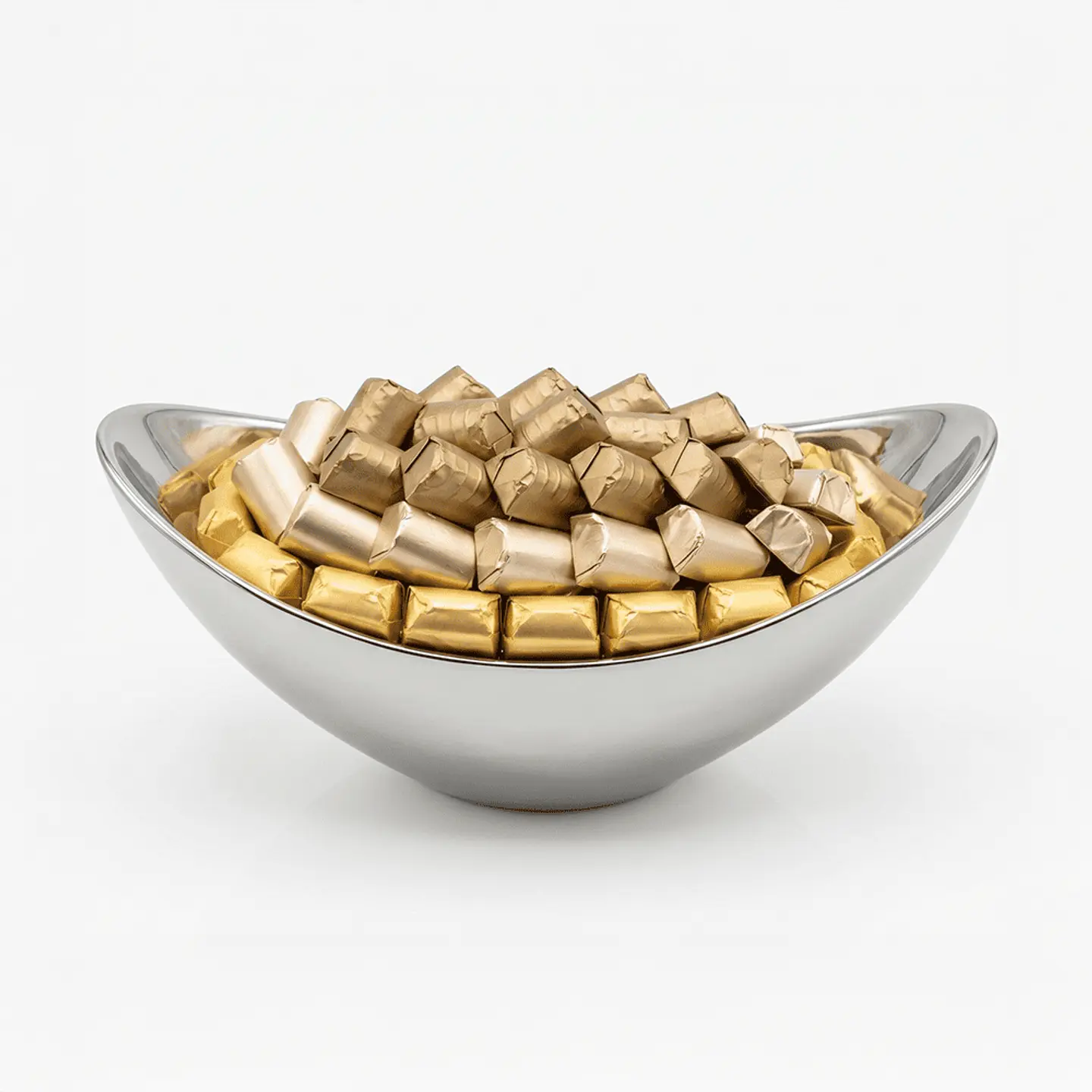 Double U Twenty Seven Oval Wavy Steel Tray