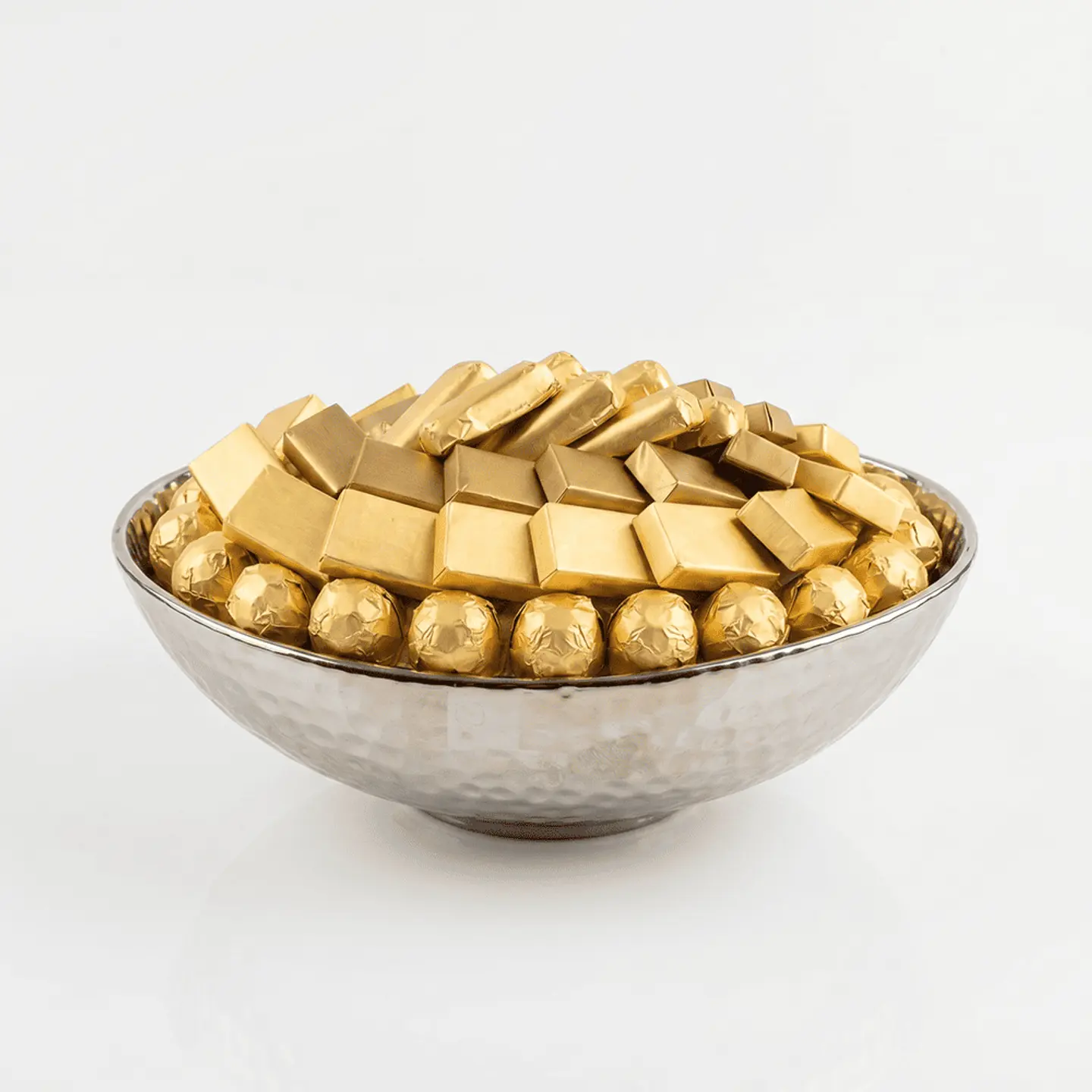 Double U Twenty Six Round Wavy Steel Tray