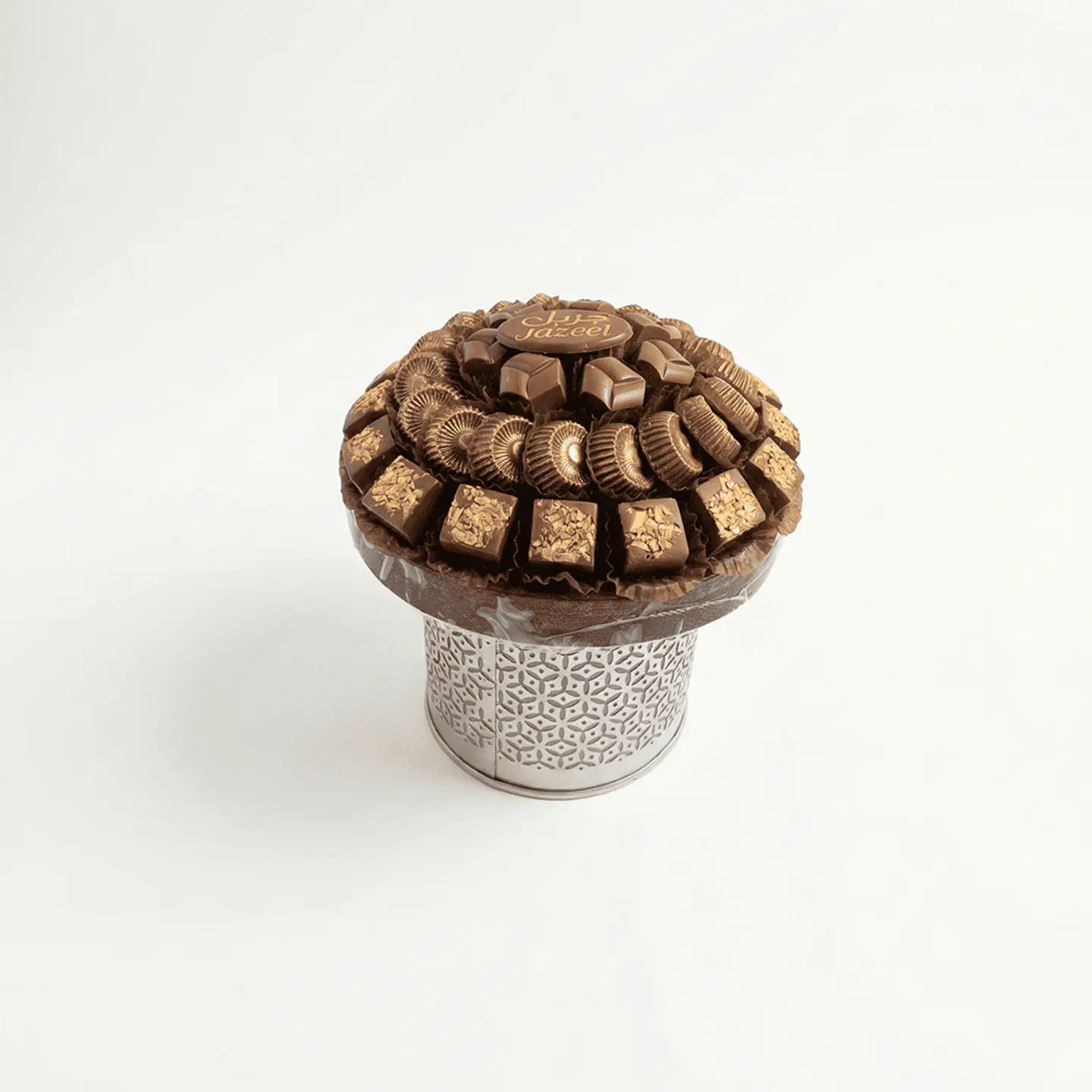 U18 Open Round Wooden Stand Tray