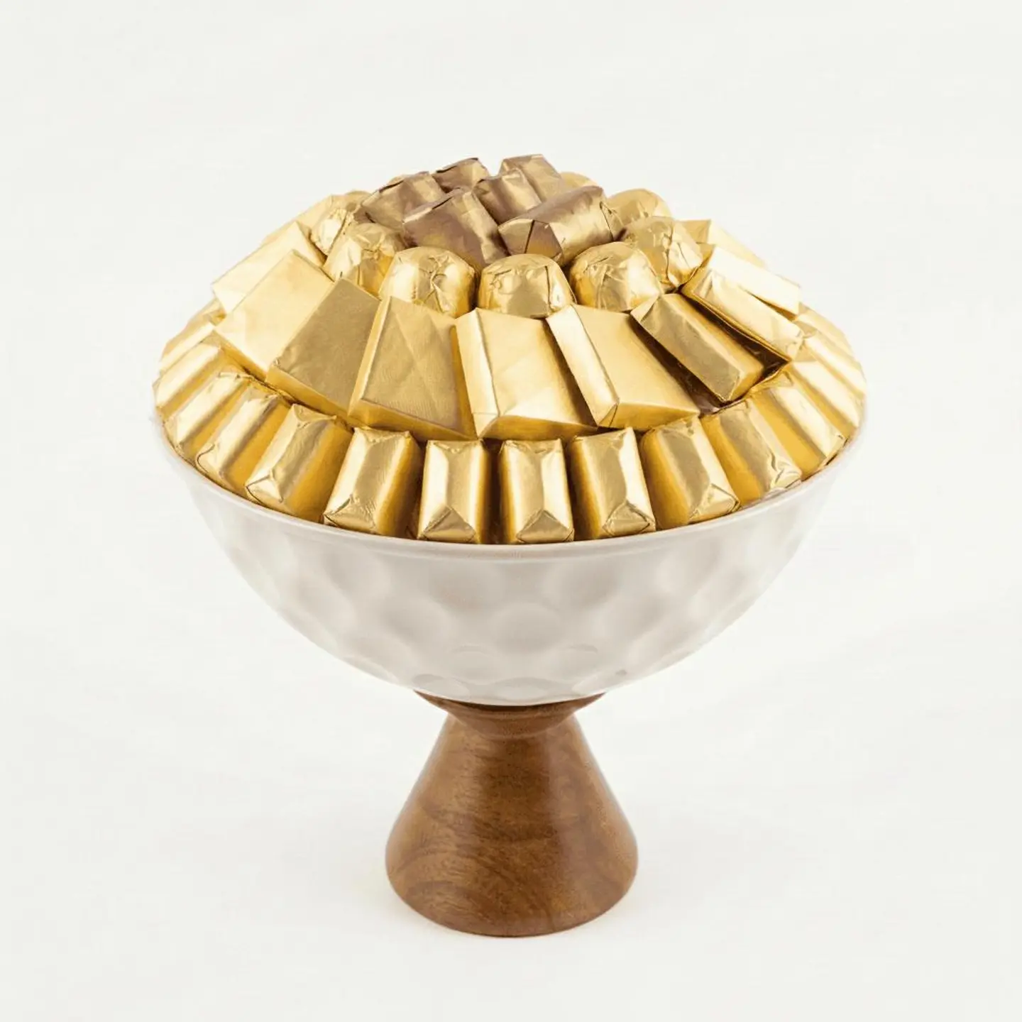 W02 Decorated White Wrapped Tray