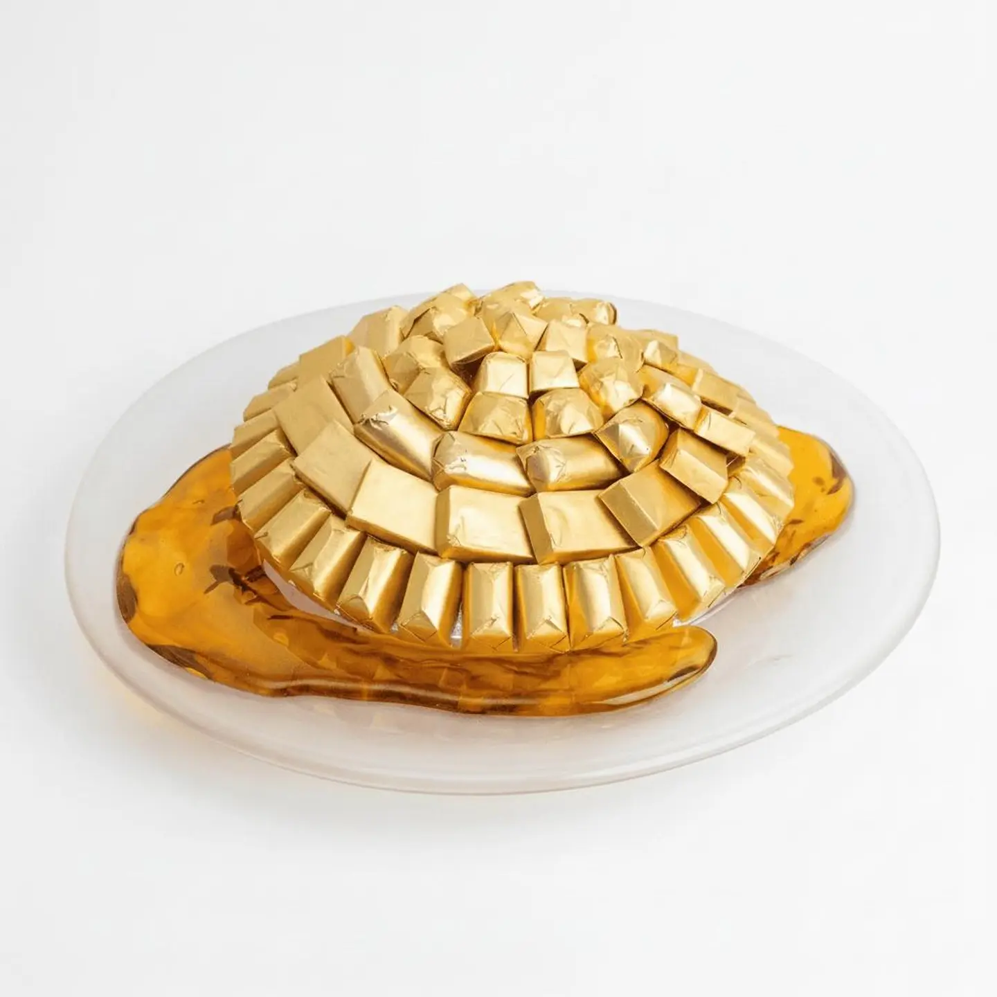 W11 Amber Glass Tray