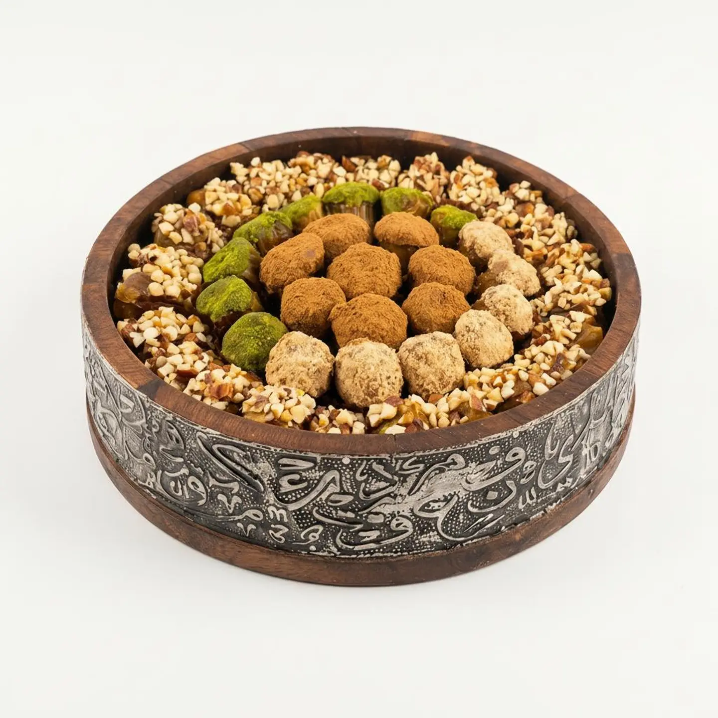 Medium Round Wooden Dates Box