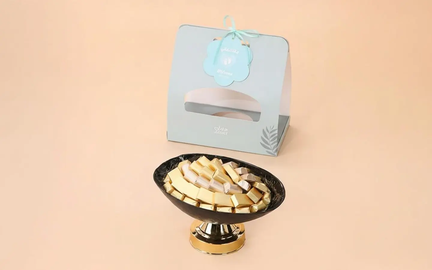 Black Wrapped Gift Tray