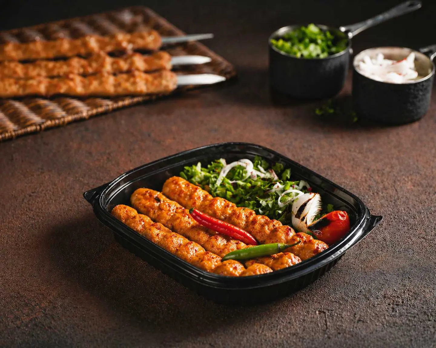 صحن كباب دجاج حار