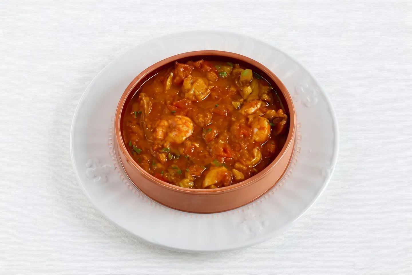 طاجن جمبري بالطماطم