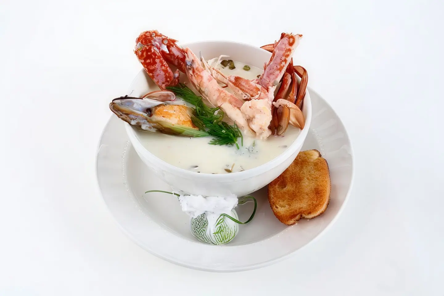 شوربة كريمة السي فود