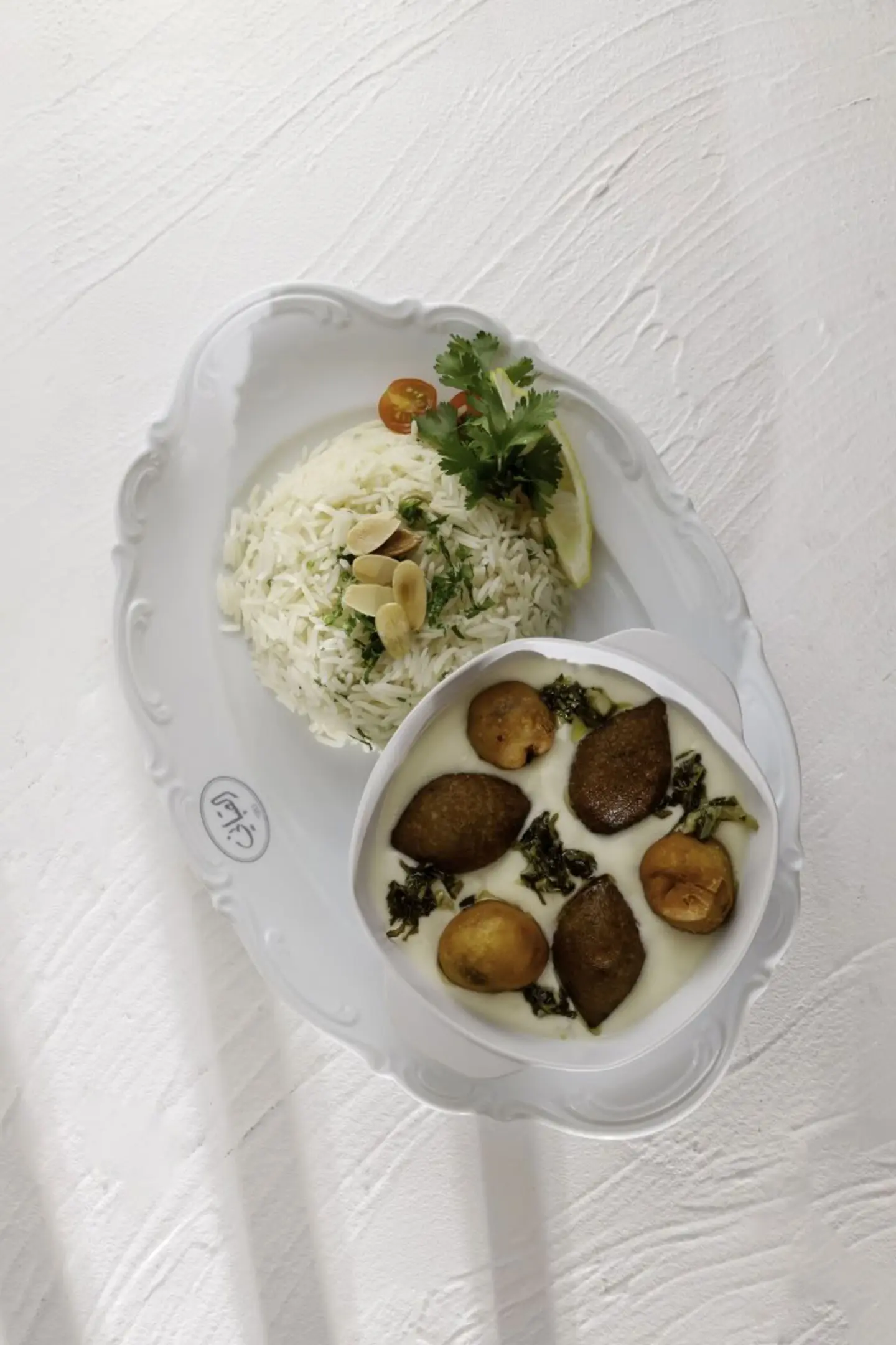 كبة لبنية مع شيش برك وأرز