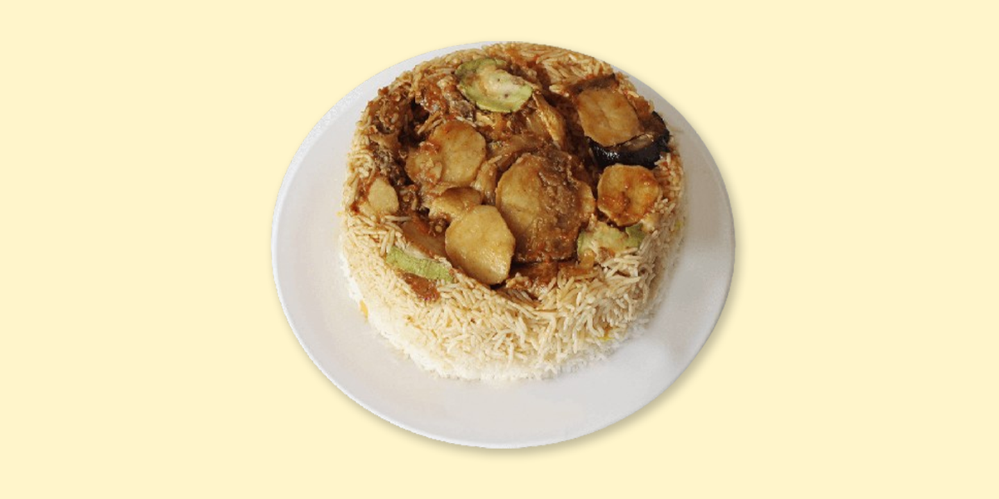 Half Chicken Maqluba