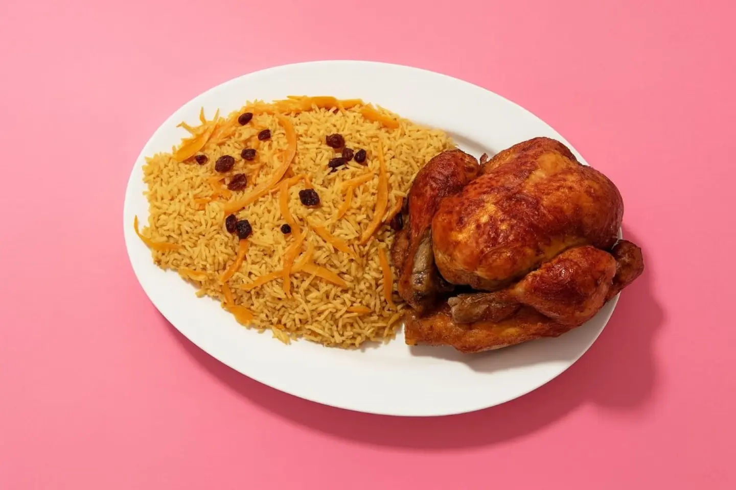 رز بخاري مع شواية حبة كاملة