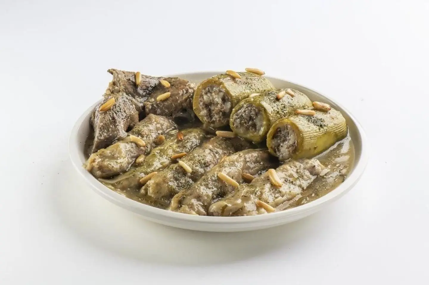 Stuffed Cabbage Leaves And Zucchini